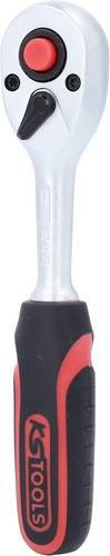 KS Tools Umschaltknarre 1/4 Zoll aus Chrom-Vanadium in Silber, Länge: 145,0 mm - Bild 1