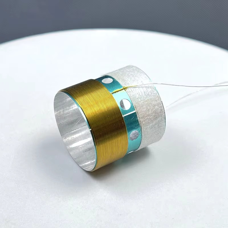 2 Stück Dynaudio Lautsprecher Tieftöner Schwingspule Hornspule ASV Reparaturzubehör 4 Ohm in Gold - Bild 2