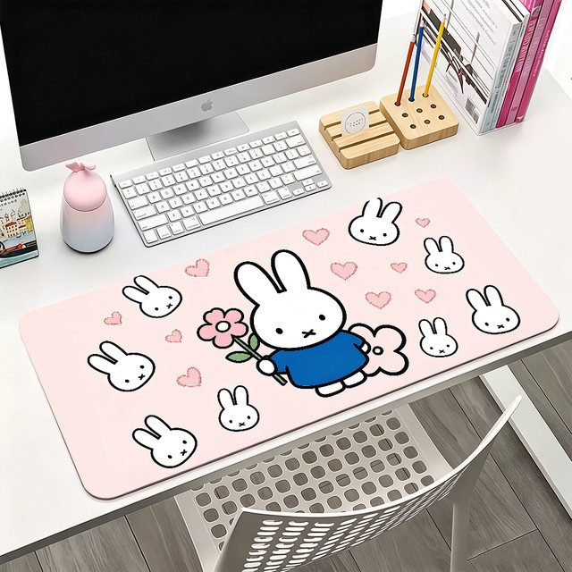 Miffy Mauspad in Pink für Büro und Gaming, rutschfest und wasserdicht - Bild 1