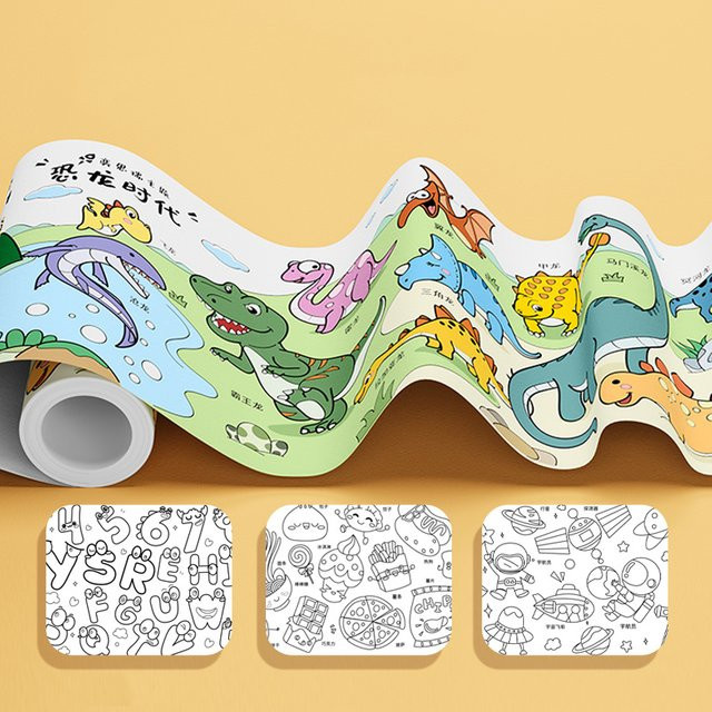 3M Coloring Paper Graffiti Scroll Sensory Toys Multicolour - Bild 1