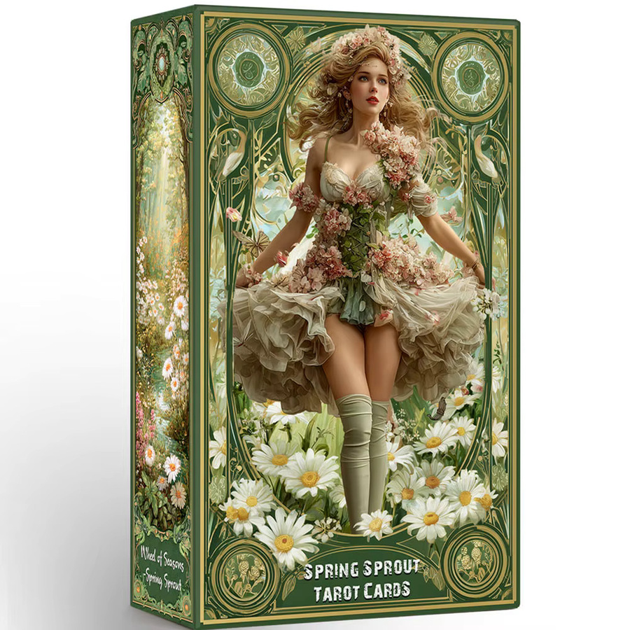 Spring Sprout Tarotkarten für Anfänger mit Reiseführer, 80 Orakel- und Tarotkarten - Bild 4
