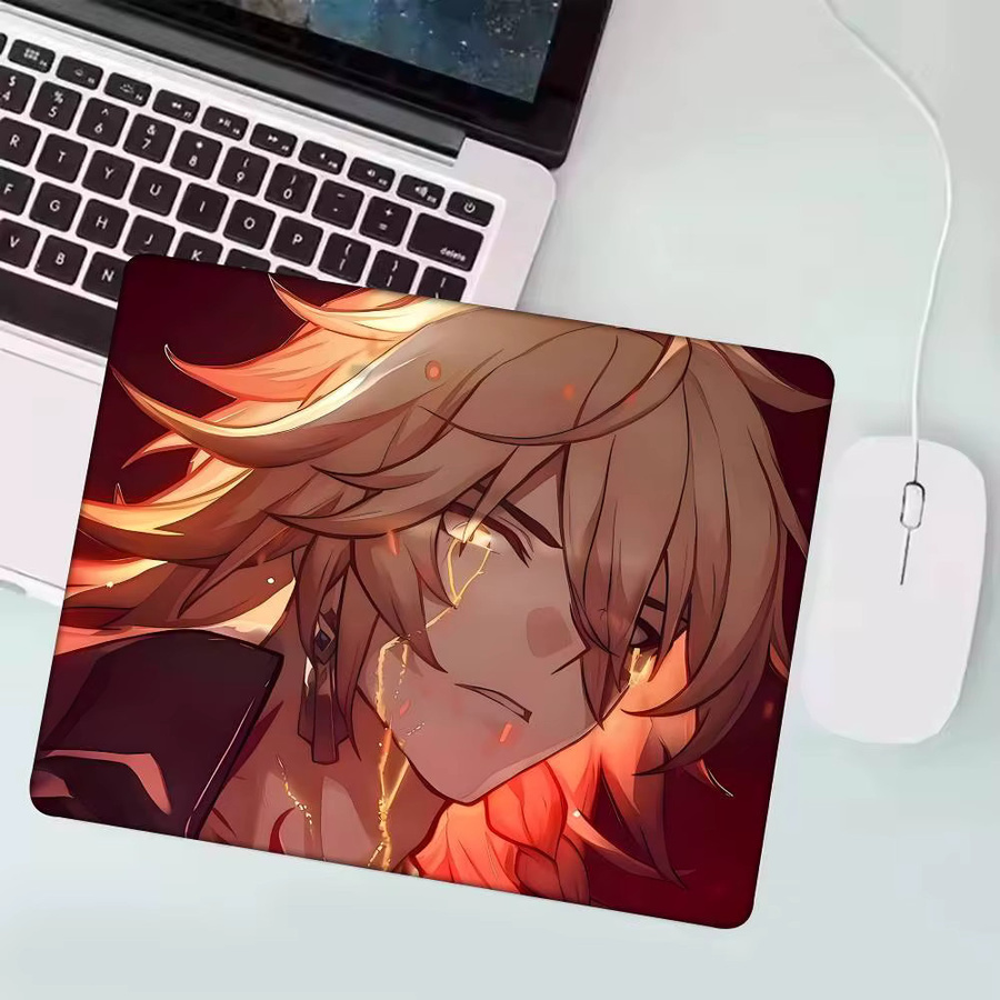 Moetch Honkai Star Rail Anime Mydei Mauspad für Tastatur und Laptop, rutschfest, Multicolour - Bild 6