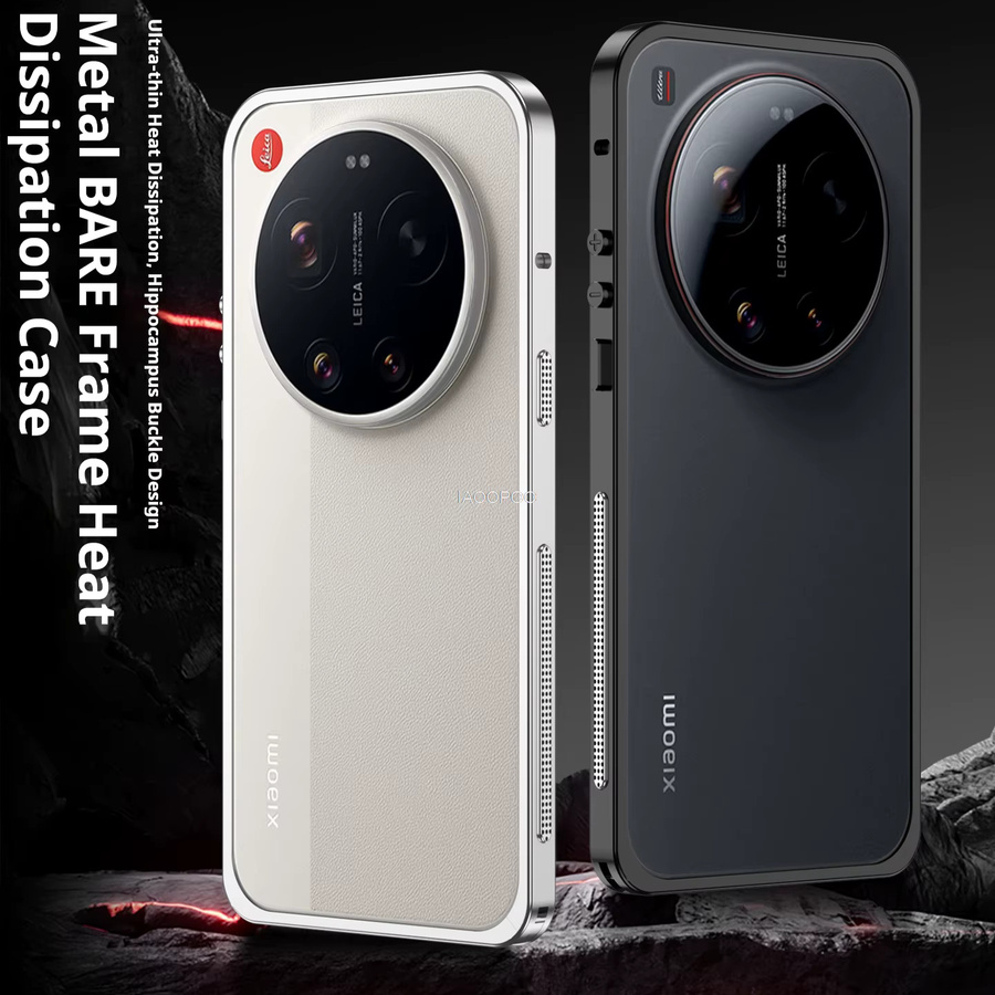 Modische Aluminium-Metallrahmen-Schutzhülle für Xiaomi in Schwarz, ultradünn und leichtgewichtig - Bild 5