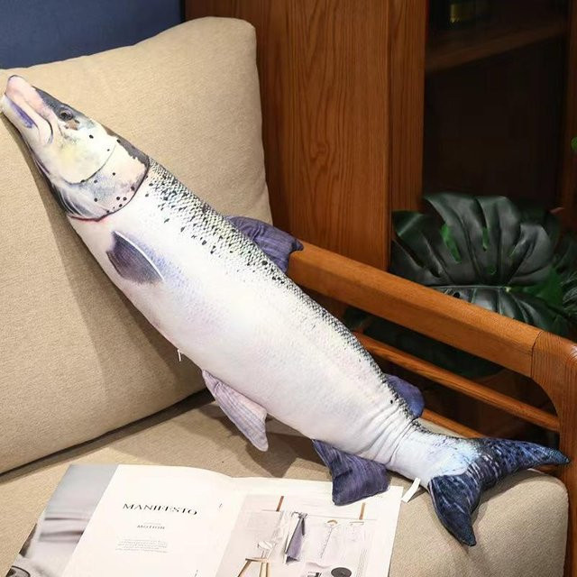 Zack Kreatives Plüschtier Simulation Meeresfisch Lachs, 40cm, ab 14 Jahren - Bild 1