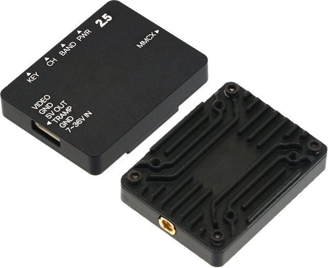 Foxeer Reaper Extreme 5.8G VTX Videosender mit 2,5 W Leistung und 72 Kanälen in Schwarz für FPV-Langstrecken-Drohnen - Bild 1