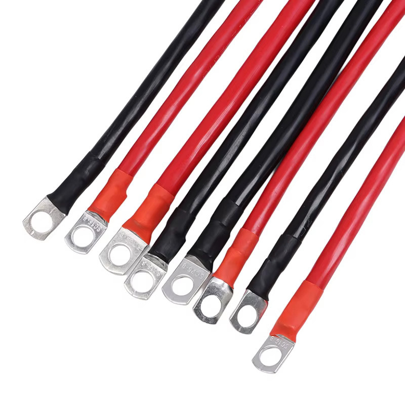 Batterie-Inverter-Verbindungskabel-Set mit M8-SC-Anschlüssen in Rot und Schwarz, verzinnter Kupferkern für USV-Anwendungen - Bild 5