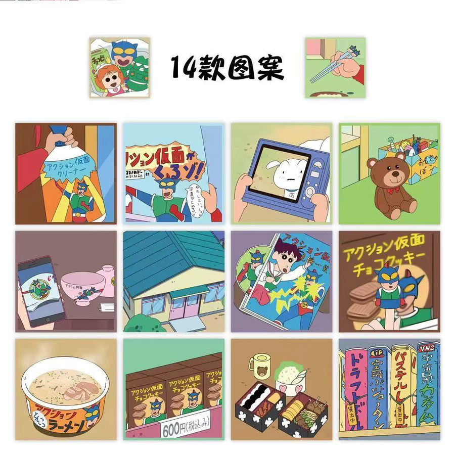 Keeppley Crayon Shin-chan Anime Cartoon Aufkleber, 500-teiliges Set - Bild 3
