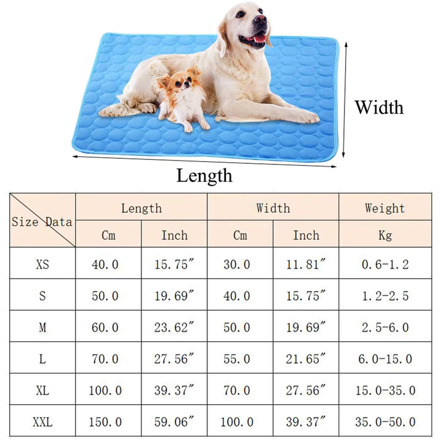 DualPet Kühlkissen für Hunde und Katzen mit Gel-Einlage, Waschbare Sommermatte in Pink, Rechteckig - Bild 3