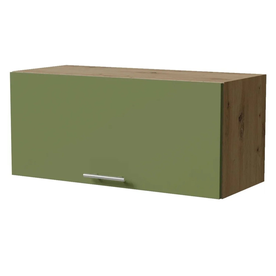 Feldmann-Wohnen Klapphängeschrank Brerra W4B/80 in Eiche Artisan und Farngrün Matt mit Blum Aventos Klappenbeschlag, B/T/H: 80 x 32,5 x 36 cm - Bild 2