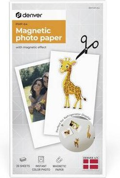 Denver PMP-64 Fotopapier, 20 Blatt, Weiß - Bild 1