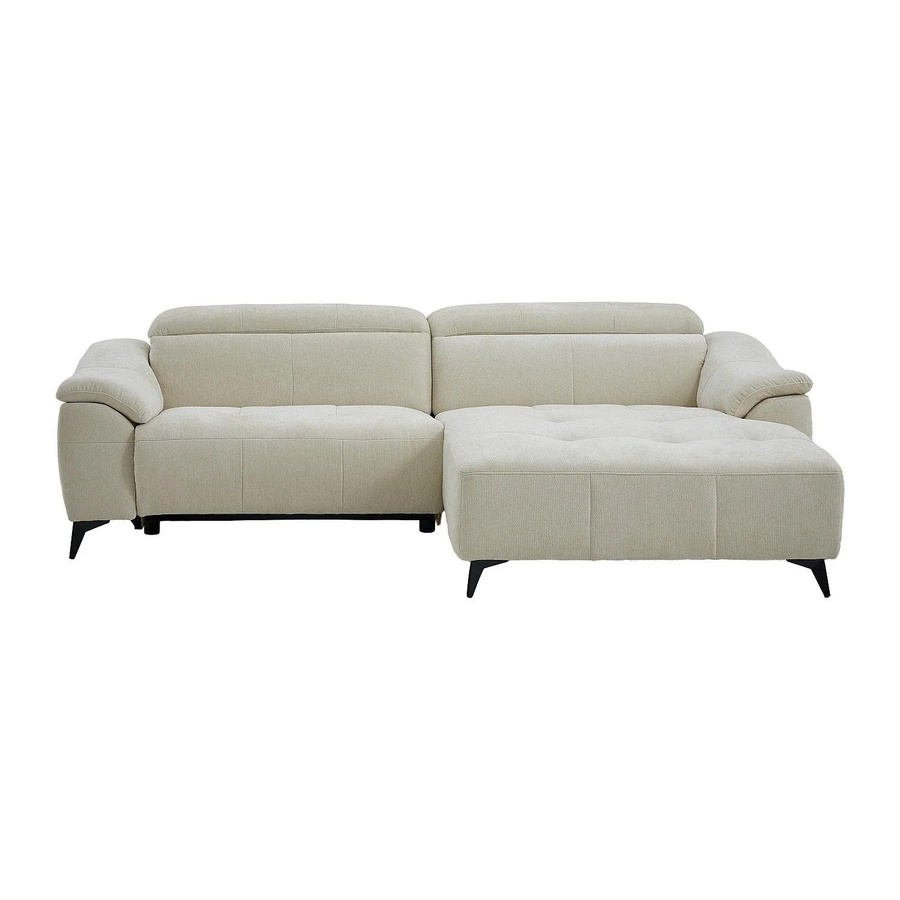 Climota Relaxsofa Vente-unique in Gebrochenem Weiß mit elektrischer Sitzfunktion und Stoffbezug, Breite: 266 cm - Bild 2