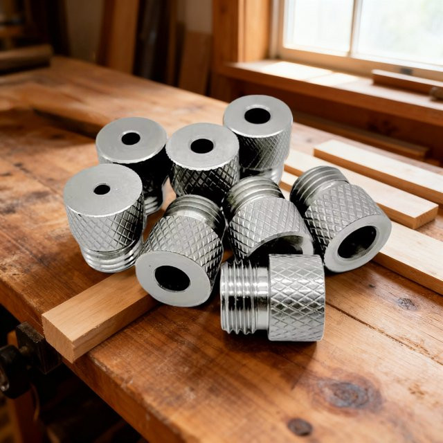 GDART Bohrführungshülsen aus Edelstahl in Silber für präzises Lochstanz- und Holzbearbeitungs-Werkzeug, Durchmesser: 3 mm bis 10 mm - Bild 1