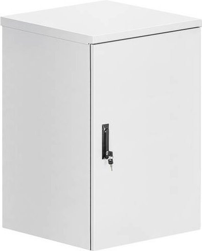 Intellinet 19 Zoll Industrie-Gehäuse Wandverteiler IP55 mit integrierten Lüftern 18 HE grau RAL7035 B x H x T: 600 mm tief - Bild 1