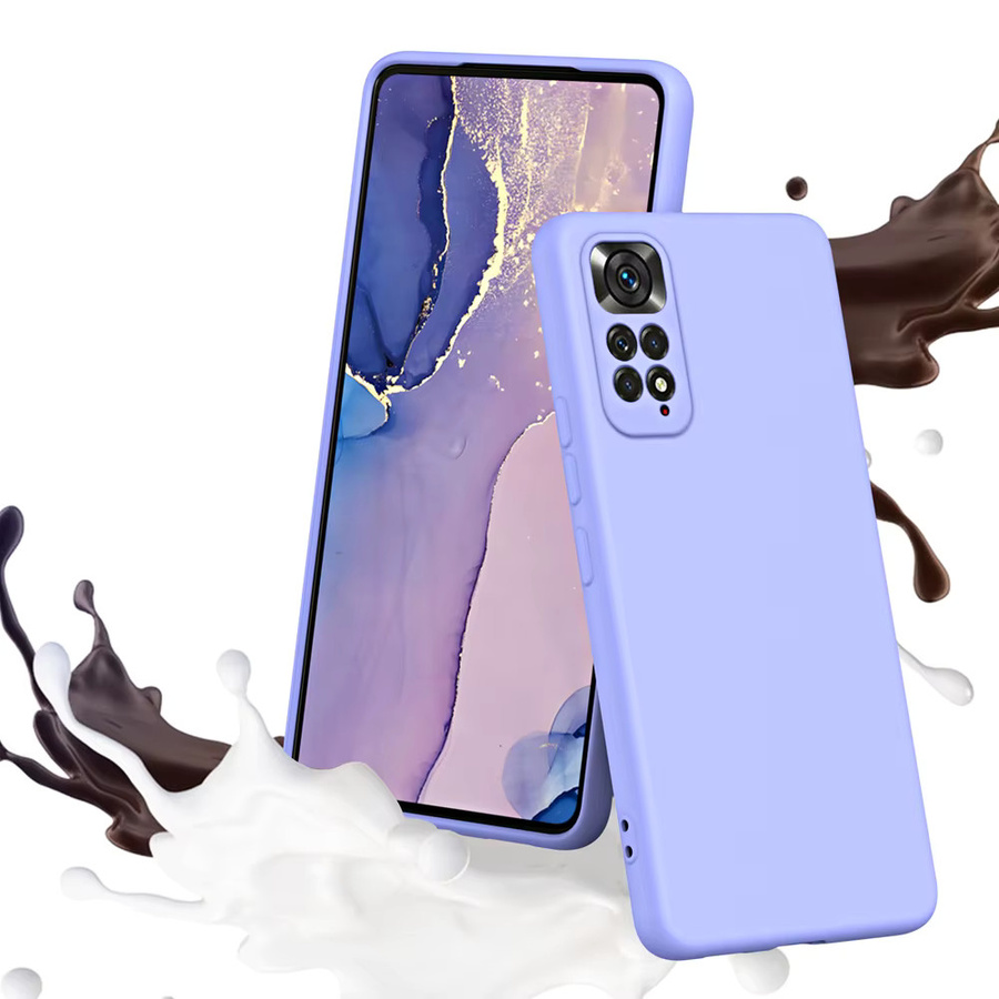 Stoßfeste Silikonhülle für Xiaomi Redmi Note 11 Pro, 12 Pro und 11s in Blau und Lila - Bild 4