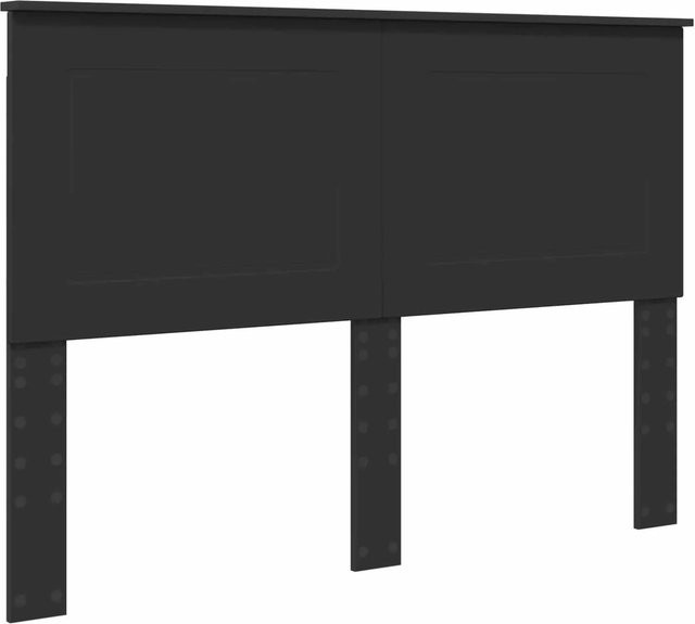 vidaXL Kopfteil in Schwarz und Eichen-Optik aus Holzwerkstoff, Breite: 160 cm - Bild 1
