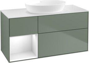 V&B Waschtischunterschrank Finion in Weiß lackiert, Breite: 120 cm, Tiefe: 50,1 cm, Höhe: 50,1 cm - Bild 1