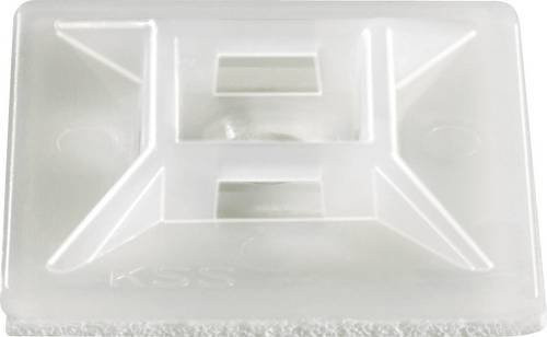 TRU Components TC-HC102203 Befestigungssockel selbstklebend, transparent, maximaler Bündel-Durchmesser 4,80 mm - Bild 1
