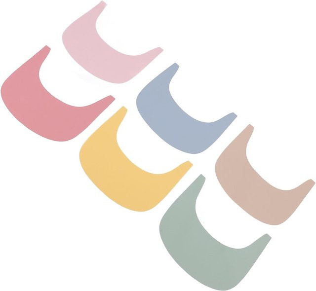6er Set Koogeelife Silikon Platzsets für den Hochstuhl in Multicolour, BPA-frei und wiederverwendbar - Bild 1