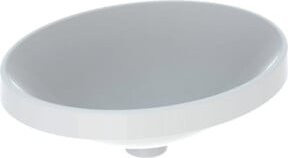 Geberit Einbauwaschtisch VariForm US aus Keramik in Weiß, B/T: 50 x 40 cm, ovales Becken - Bild 1