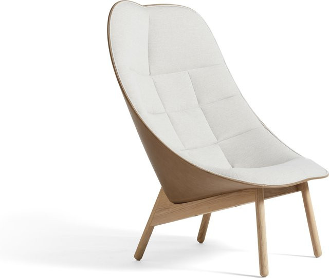 HAY Uchiwa Sessel mit Steppmuster in Multicolour aus Leder und Eichenholz - Bild 1