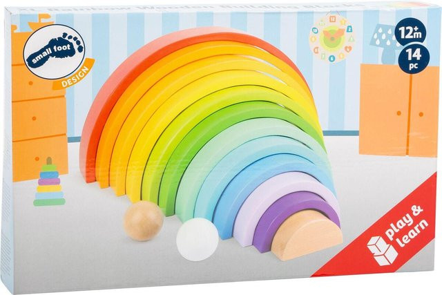 Holzbausteine Regenbogen XL, Bunt / Mehrfarbig, ab 1 Jahr - Bild 1