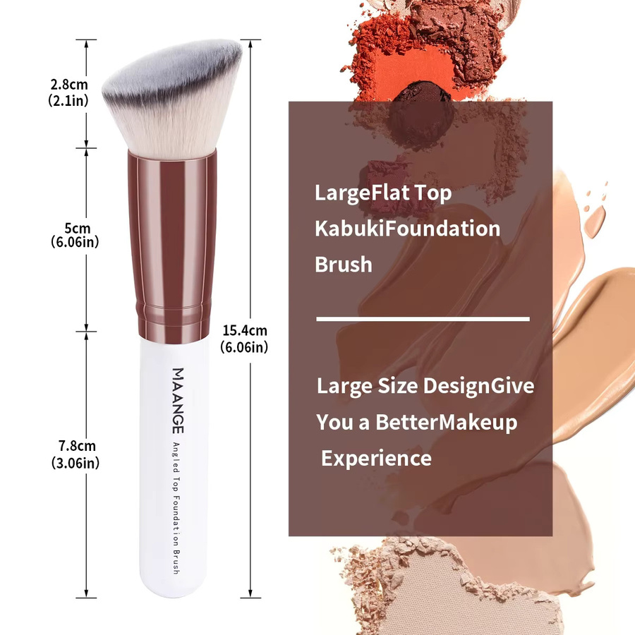 MAANGE Foundation-Make-up-Pinsel-Set, 2-teilig, Kabuki-Puder-Rougepinsel - Bild 3