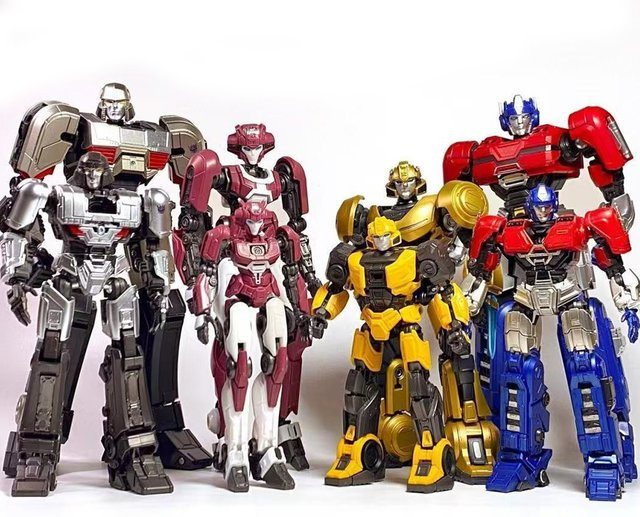 YOLOPARK Transformers Optimus Prime Megatron Elita Bumblebee Cogged Mode Actionfiguren - Bild 1
