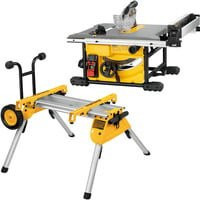 DeWalt Tischkreissäge mit Untergestell, 210 mm, Gelb-Schwarz - Bild 1