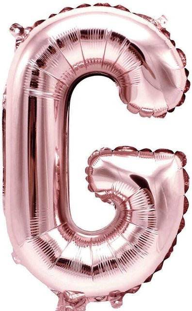 Rico Design Folienballon Buchstabe in Rosa, Höhe: 36 cm - Bild 1