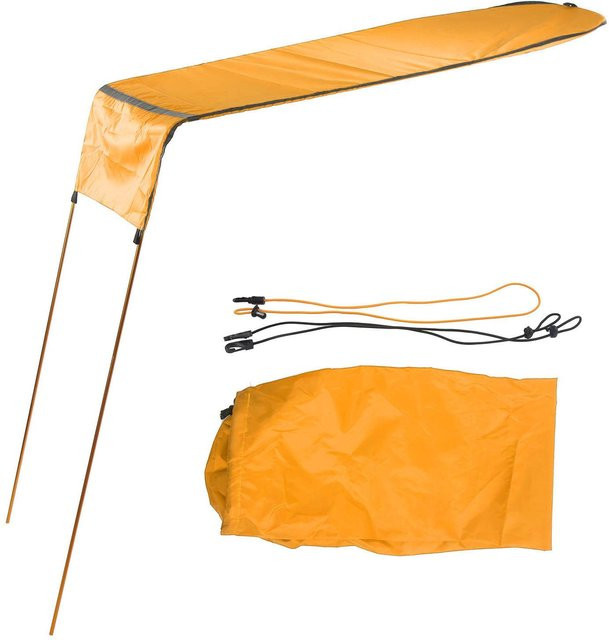 DIYelecs Tragbares und faltbares Kajak Sonnensegel in Orange mit Aluminium-Zubehör - Bild 1