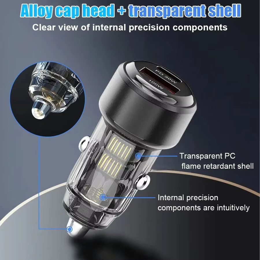 Maerknon 130W PD USB Car Charger Adapter mit USB-C für schnelles Laden von iPhone 15, Xiaomi und Huawei - Bild 5