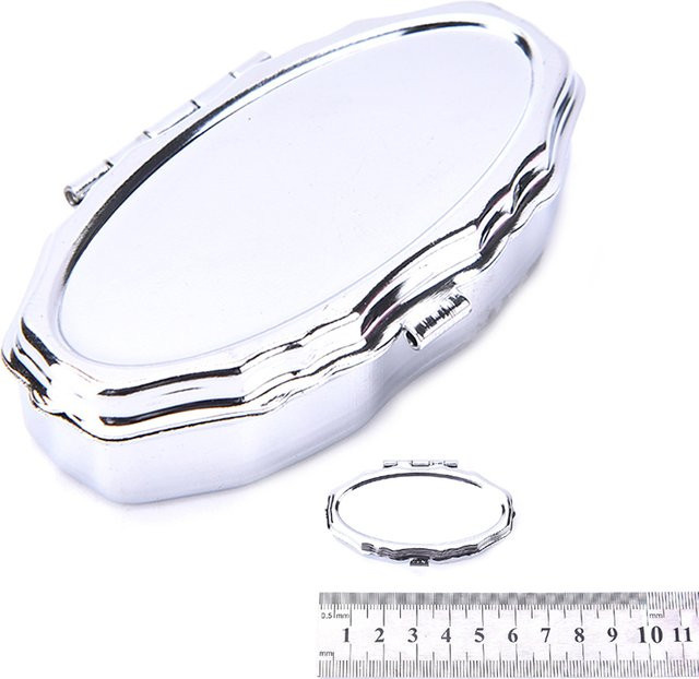 AACAR PillBox Medizin Organizer Container in Silber - Bild 1