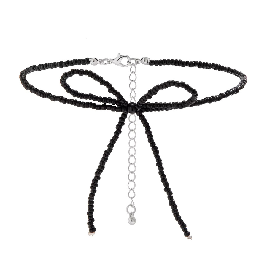 Kunjoe Choker Halskette, schwarze Reisperlen, Unisex - Bild 4