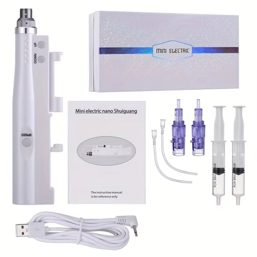 Buiti Elektrischer Mikronadel-Stift mit Serum-Applikator, Unisex - Bild 2