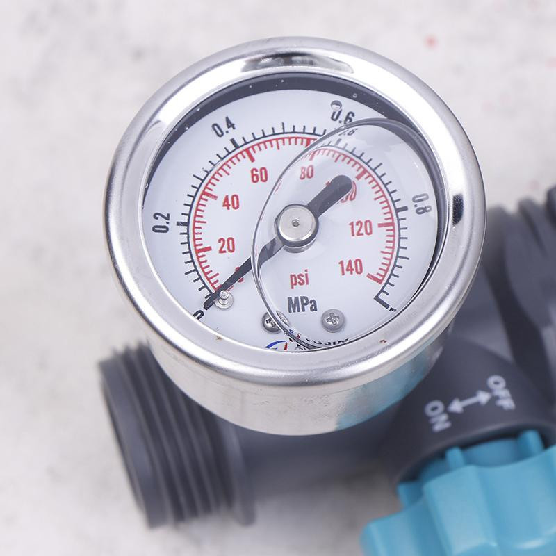 EmilyWoo Einstellbarer Druckregler G3/4'' mit Manometer für die Garten- und Gewächshausbewässerung - Bild 2