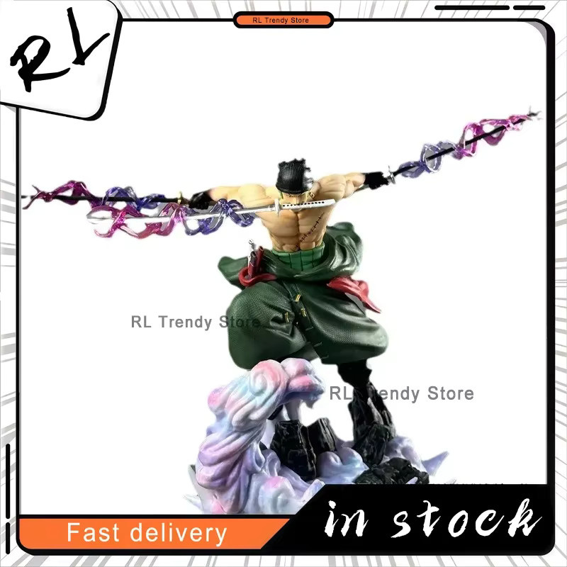 Bandai One Piece Roronoa Zoro Dual Swapable Head Anime-Modell-Statue, 27cm - Bild 2