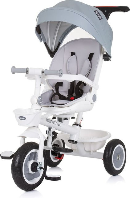 Chipolino Tricycle Marathon 2 in 1 Dreirad mit Gummiräder grau - Bild 1