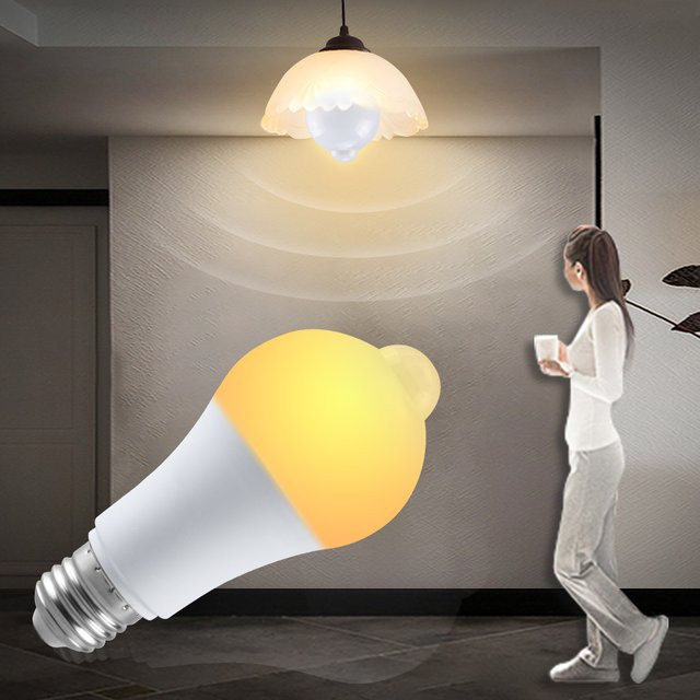 GGBEE PIR-Bewegungsmelder-Nachtlampe für Notbeleuchtung in Weiß, Sensorlampe für Treppen und Flure, 85–265 V, B22/E27 - Bild 1
