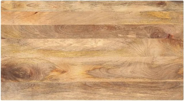vidaXL Tischplatte aus Massivholz Mango in Braun, Rechteckig, B/T/H: 100 x 70 x 3,8 cm - Bild 1