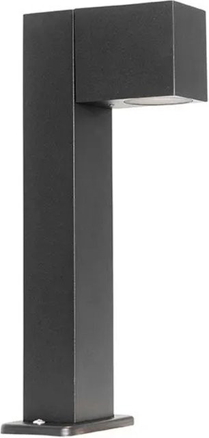 QAZQA Baleno Industrielle Stehende Außenlampe Schwarz aus Aluminium und Glas, IP44, Höhe: 35 cm - Bild 1