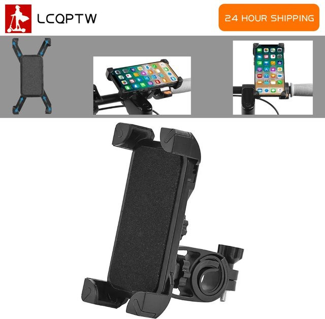 Universelle 360° Rotations-Telefonhalterung für Xiaomi Mi Scooter M365 Mi4 Pro 4 Lite 4 Ultra Mi5 6 Ultra und Ninebot G30 G2 G3 F3 in Schwarz - Bild 1