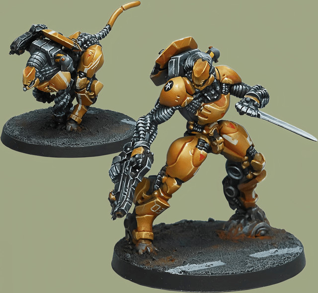 EVANOVM Resin Combat Team 2, Modellbausatz aus Druckgussharz, unbemalt, inklusive Basis - Bild 1