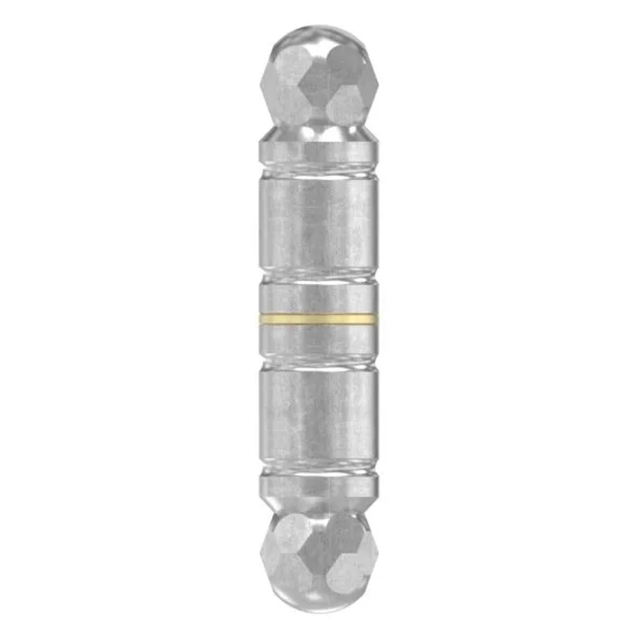 FeNau Zierscharnier Edelstahl Facettiert mit Zierring in Silber, Durchmesser: 30 mm - Bild 2