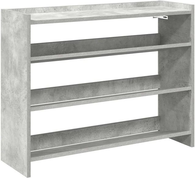 vidaXL Schuhregal aus Holzwerkstoff in Grau, B/T/H: 80 x 25 x 62 cm - Bild 1