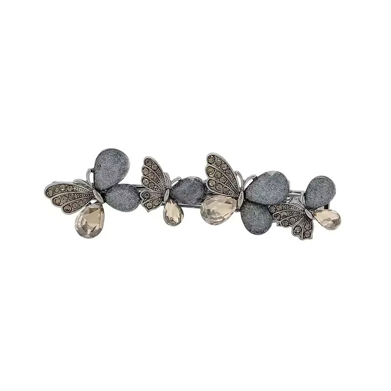 HIYAYZ Haarnadel Schmetterling mit Kristall Strass, Damen - Bild 2