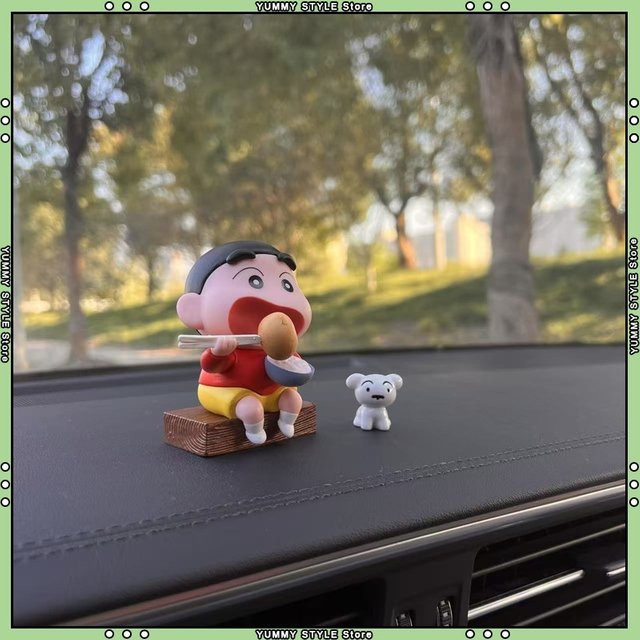 Bandai Crayon Shin-chan Kreative Cartoon-Figur, Armaturenbrett-Ornament - Bild 1