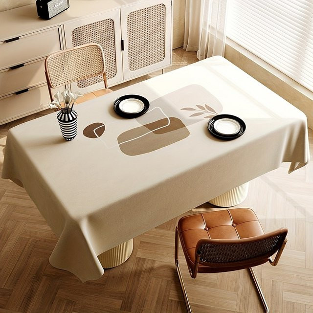 VIKAMA Rechteckige Tischdecke im modernen und minimalistischen Design für Esstische, Couchtische und Partys - Bild 1