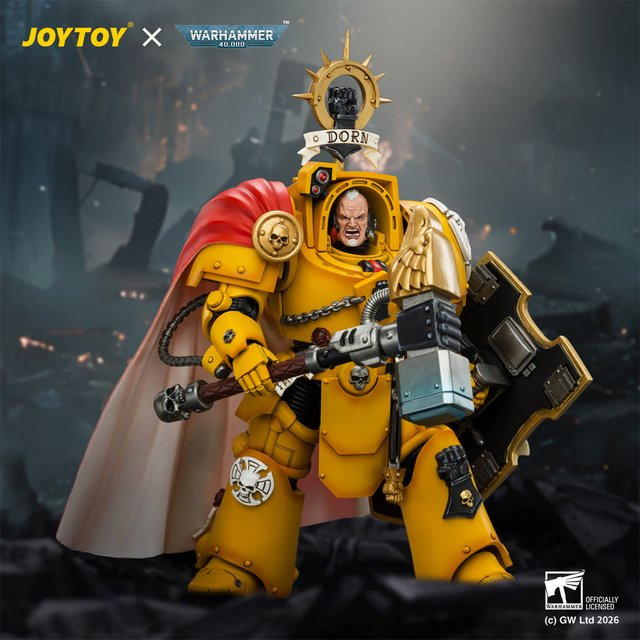JOYTOY Warhammer 40k Imperial Fists Darnath Lysander, Actionfigur, 1/18 Modell - Bild 1