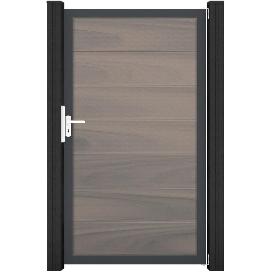 GroJa Solid Grande Steckzauntor Bi-Color Braun Rahmen DB703, Breite: 100 cm, Höhe: 180 cm - Bild 2