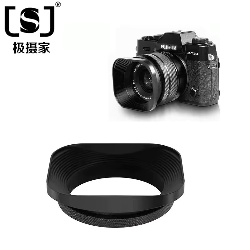 Quadratische Gegenlichtblende von Backpacker in Schwarz für Canon, Nikon, Fujifilm, Leica und Panasonic - Bild 2